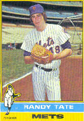 1976 Topps Baseball Cards      549     Randy Tate RC
